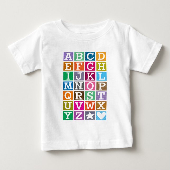 ABC-alfabet T-shirt (Framsida)