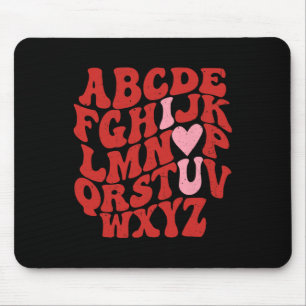 Abc Alphabet I Kärlek You English Lacher Valentine Musmatta