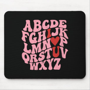 Abc Alphabet I Kärlek You English Lacher Valentine Musmatta