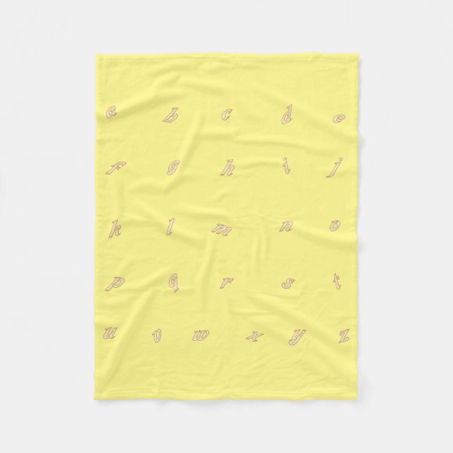 ABC Alphabet Lower Fodral Fleece Blankets (Framsidan)