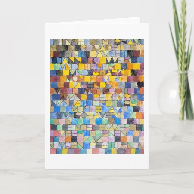 ABC (Alphabet), Paul Klee Kort (Framsida)