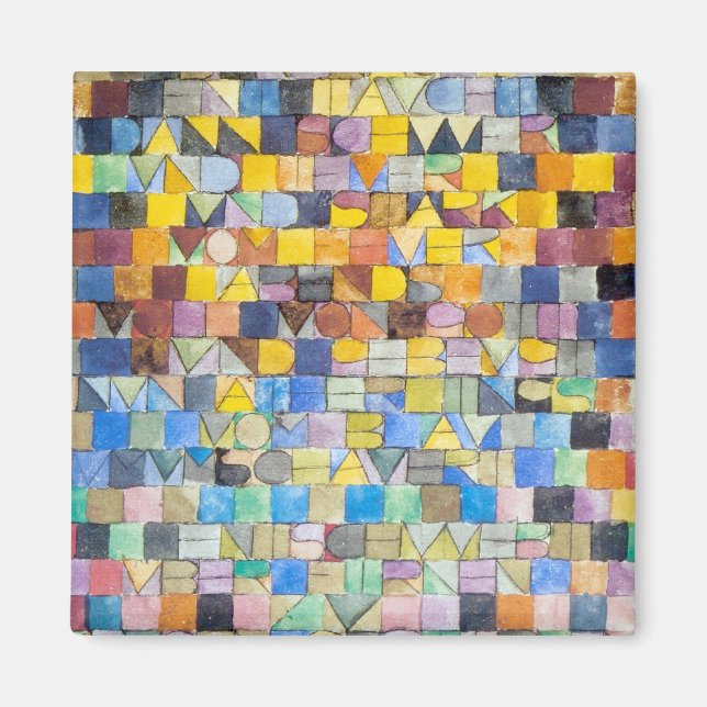 ABC (Alphabet), Paul Klee Magnet (Framsidan)