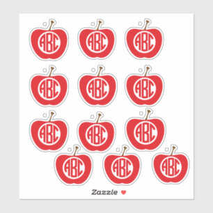 ABC Apple-fästen Klistermärken