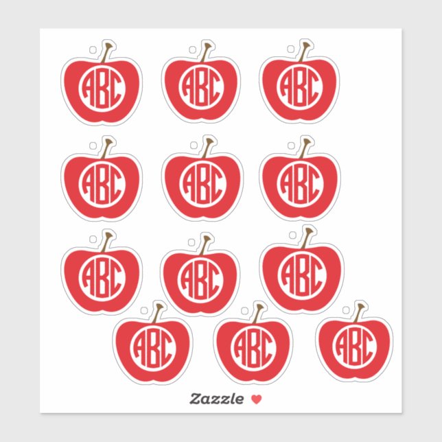 ABC Apple-fästen Klistermärken (Ark)