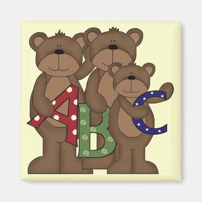 ABC Bears Tshirts och Gifts Magnet (Framsidan)