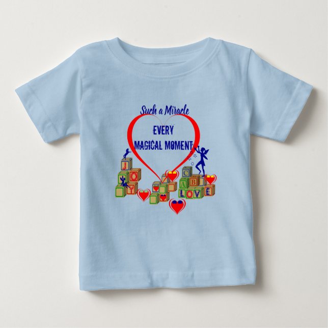 ABC-block -  Mirakel Baby T-shirt (Framsida)