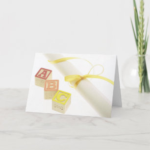 ABC-block och Studenten-diplomatkort Kort