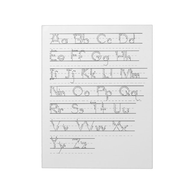 ABC-boksblad Anteckningsblock (Roterad)