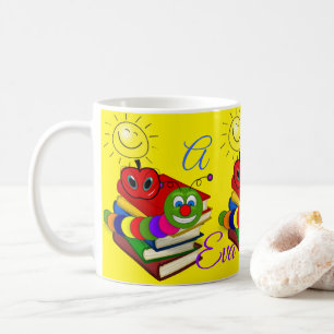 ABC Bookworm, Bokar, Apple Gult Mugg