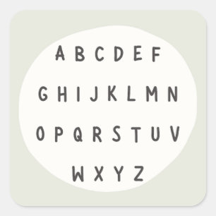 ABC brev. alfabet. Etiketter och etiketter