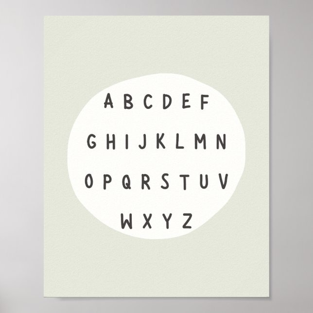 ABC brev. alfabet. Poster och skriva ut (Framsidan)