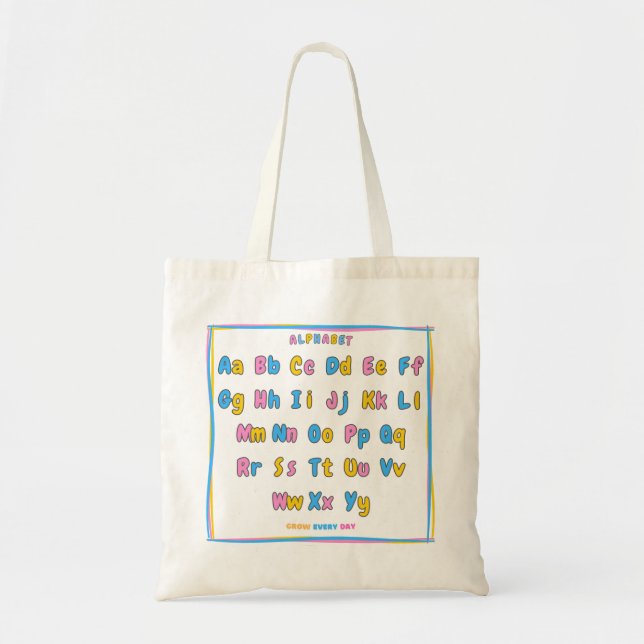 ABC Buddy Bag – Väx varje dag Tygkasse (Framsidan)