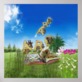 ABC Capital Alphabet-teman. Poster