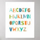 ABC Colorful Alphabet Nursery Art Decor | Boy Poster (Framsidan)