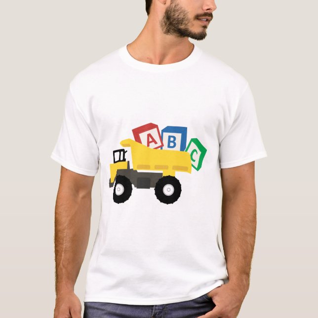 ABC Construction Lastbilar T Shirt (Framsida)