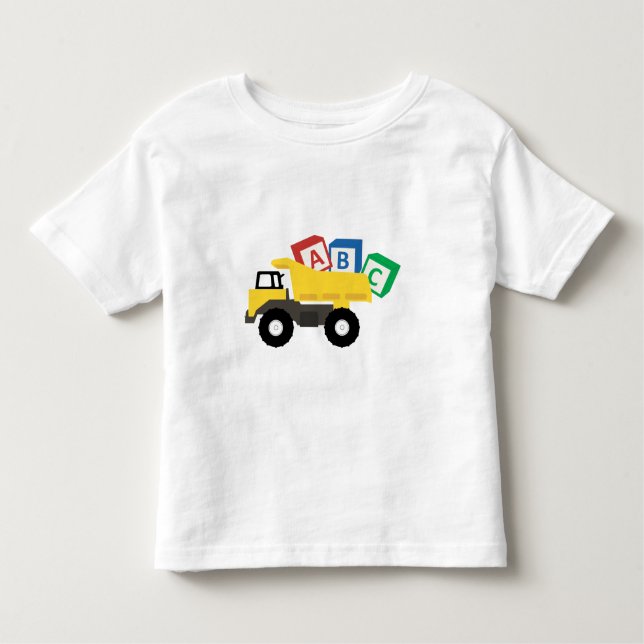 ABC Construction Lastbilar T Shirt (Framsida)