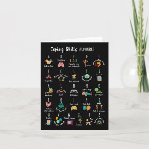 Abc Coping Skills Alphabet Self Care Mental Health Kort