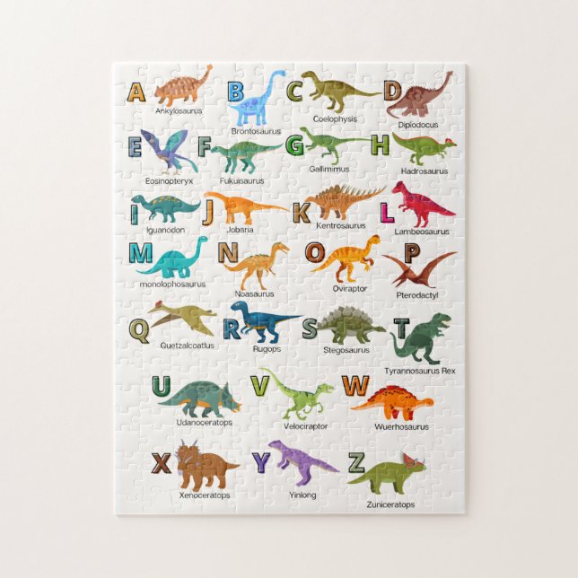 ABC dinosaurs puzzle Pussel (Vertikal)