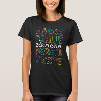 ABC Elemeno Alphabet Kindergarten Teachers Back To T Shirt