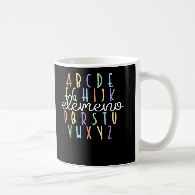 ABC Elemeno Kindergarten Teacher Back to school Kaffemugg (Höger)