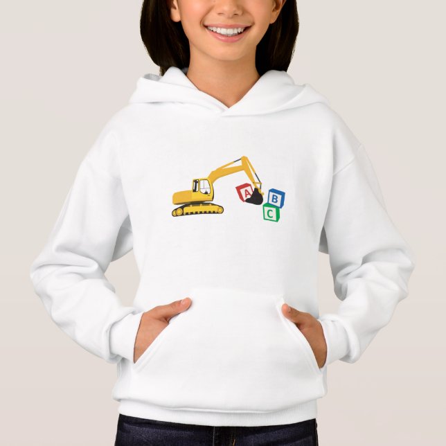 ABC Excavator Construction Lastbil T Shirt (Framsida)