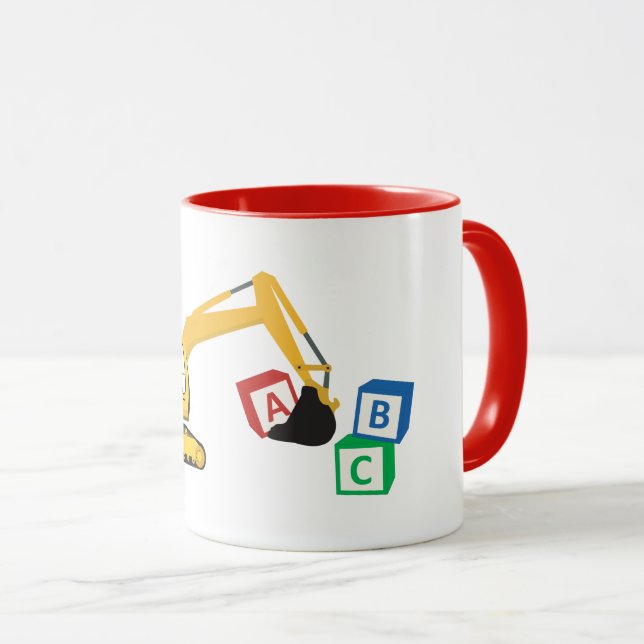 ABC Grävmaskin Konstruktions Lastbil Mugg (Framsida höger)