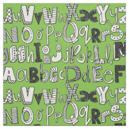 ABC-grönt Tyg