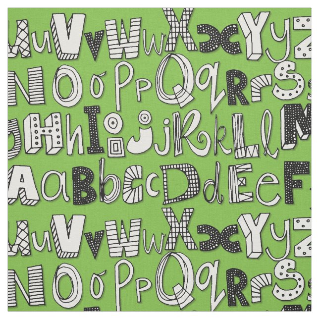 ABC-grönt Tyg (Provkarta)
