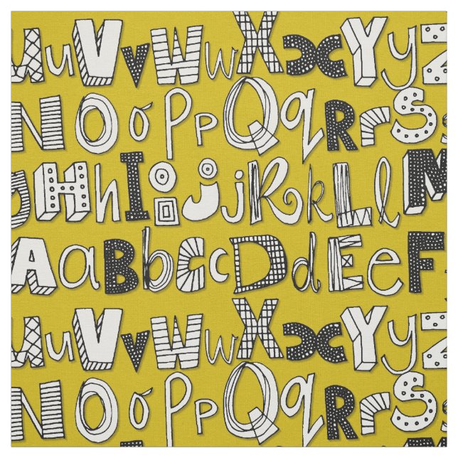 ABC-gult Tyg (Provkarta)