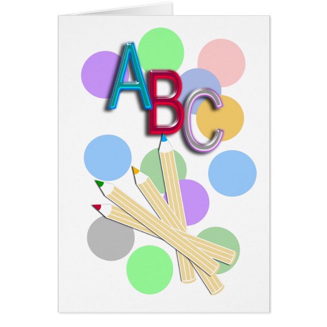 ABC HÄLSNINGSKORT (Framsidan)