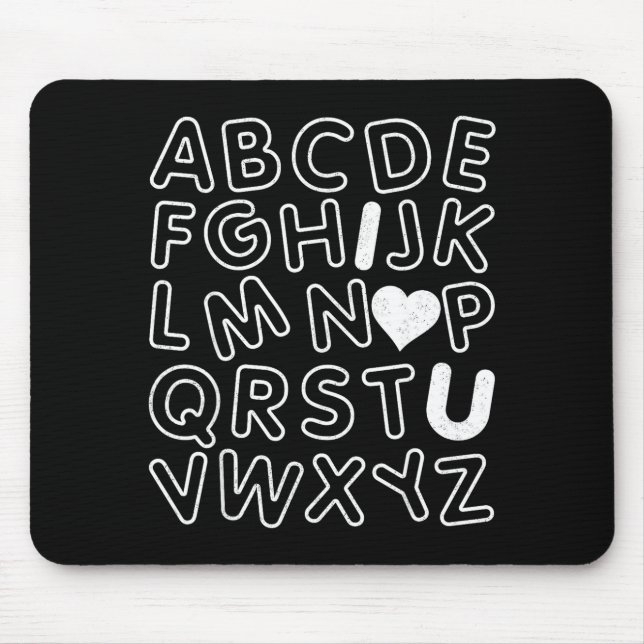 Abc I Love You Alphabet Teachers Day Valentines Da Musmatta (Framsidan)
