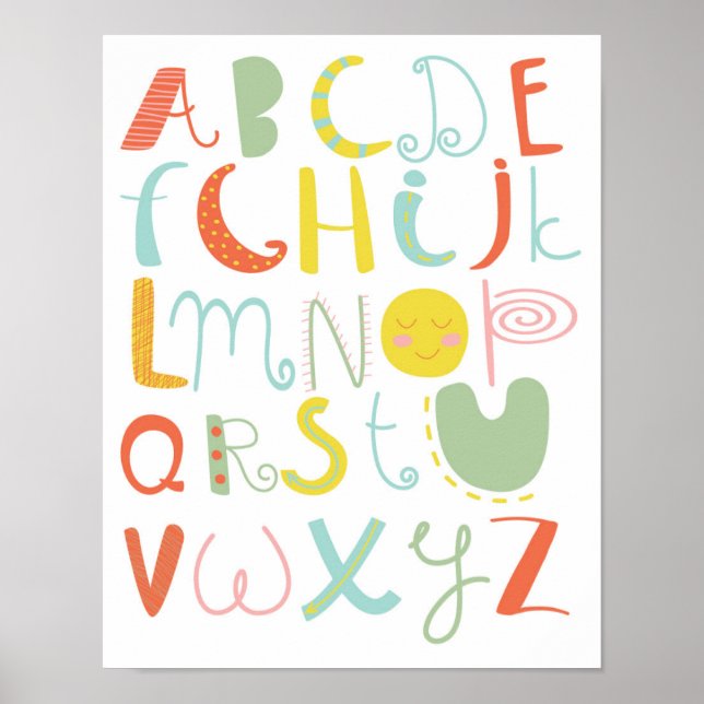 ABC Kids Alphabet Poster (Framsidan)