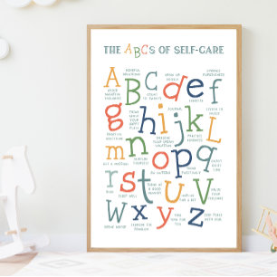 ABC-kort för självvård i Social Poster