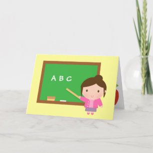 ABC Krittabell, Tack, Lärarskapets dag Tack Kort