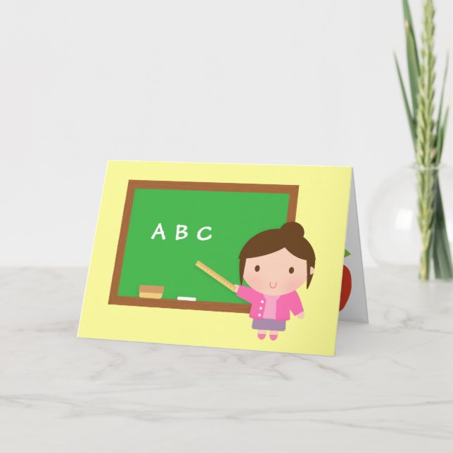 ABC Krittabell, Tack, Lärarskapets dag Tack Kort (Framsida)