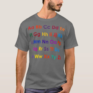 ABC learning Alphabet T Shirt