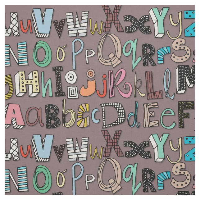 ABC mocha multi Tyg (Provkarta)