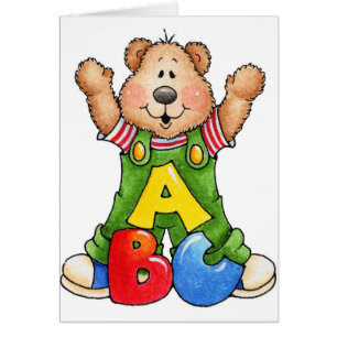 Abc-nalle Hälsningskort