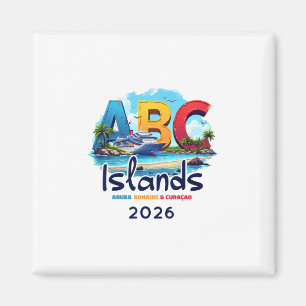 Abc öarna Aru Bonaire Curacao Kryssningsresa 20 Magnet