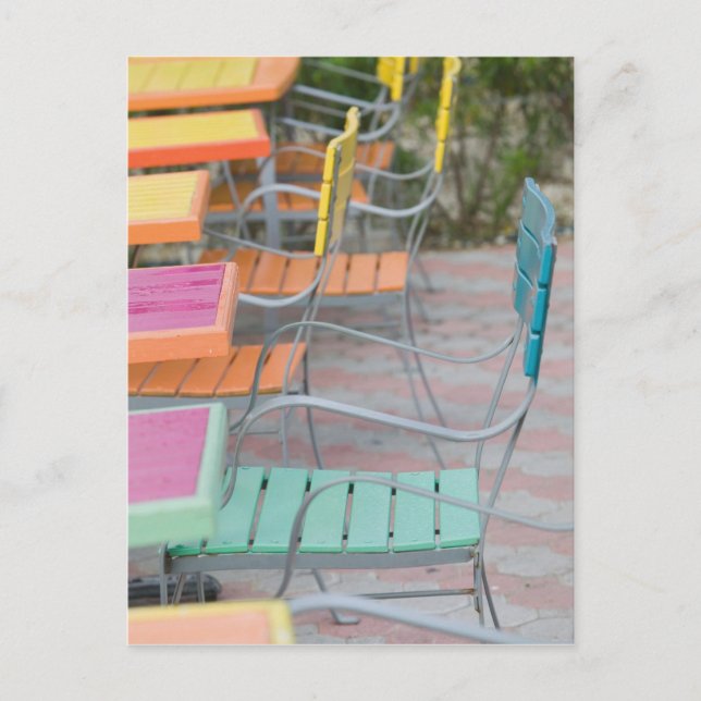 ABC-öarna, ARUBA, Handflatan-Beach: Färgkafé Vykort (Framsida)