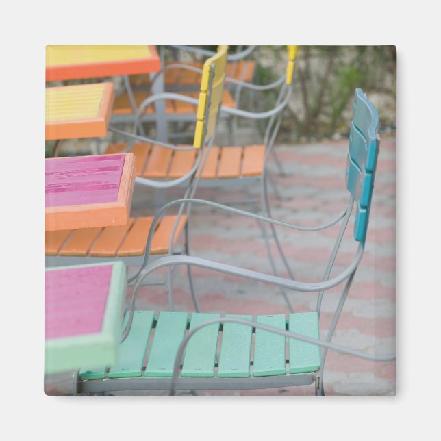 ABC-öarna, ARUBA, Palm Beach: Färgrik kafé Magnet (Framsidan)