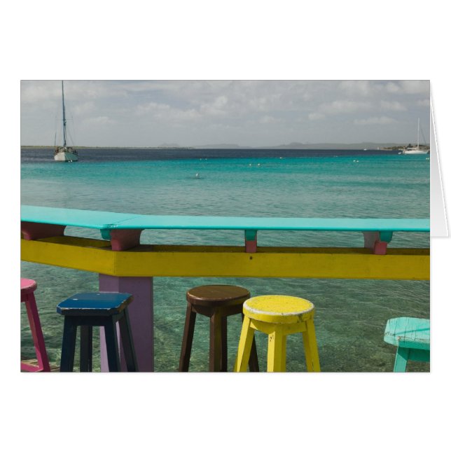 ABC-öarna, BONAIRE, Kralendijk: Havsutsikt Hälsningskort (Framsidan Horizontal)