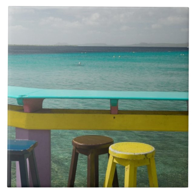 ABC-öarna, BONAIRE, Kralendijk: Havsutsikt Kakelplatta (Framsidan)