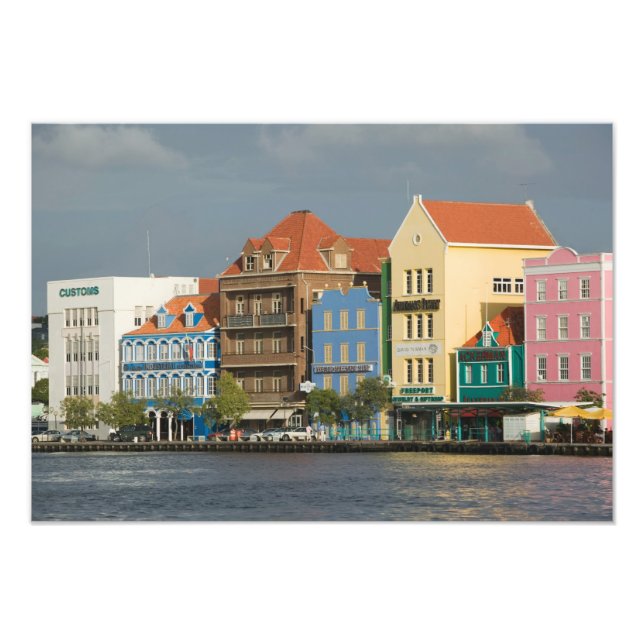 ABC-öarna, CURACAO, Willemstad: Hamnfront 2 Fototryck (Framsidan)