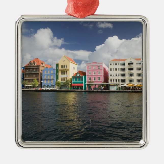 ABC-öarna, CURACAO, Willemstad: Hamnfront Julgransprydnad Metall (Framsidan)