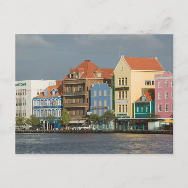 ABC-öarna, CURACAO, Willemstad: Hamnfronten 2 Vykort (Framsida)