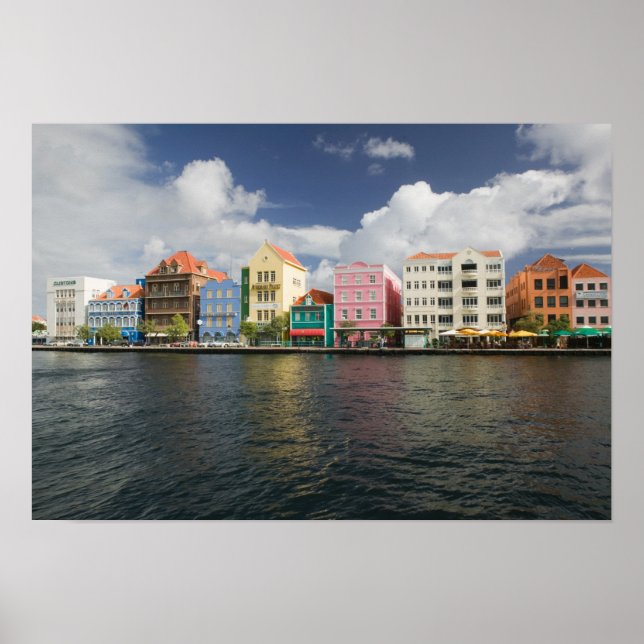 ABC-öarna, CURACAO, Willemstad: Harborfront Poster (Framsidan)