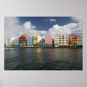 ABC-öarna, CURACAO, Willemstad: Harborfront Poster