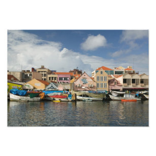 ABC-öarna, CURACAO, Willemstad: Punda Fototryck