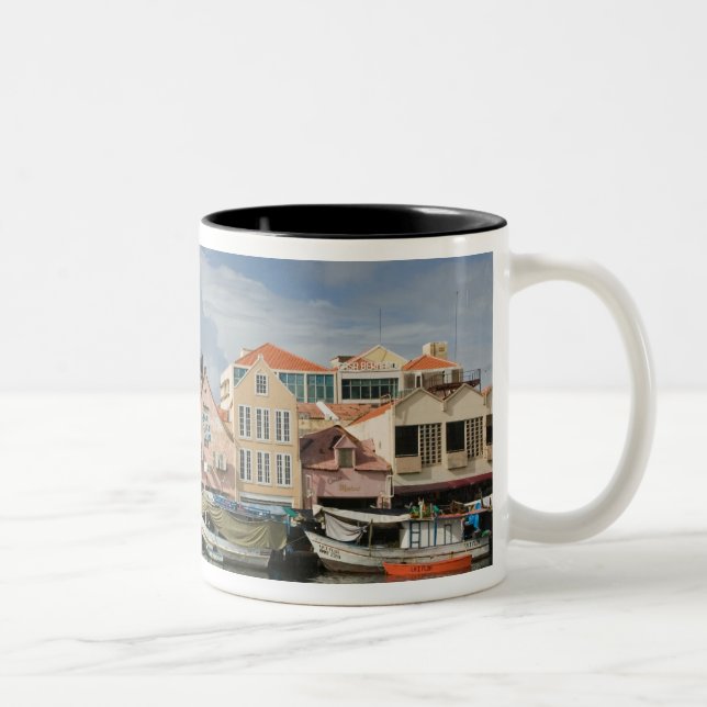 ABC-öarna, CURACAO, Willemstad: Punda Två-Tonad Mugg (Höger)